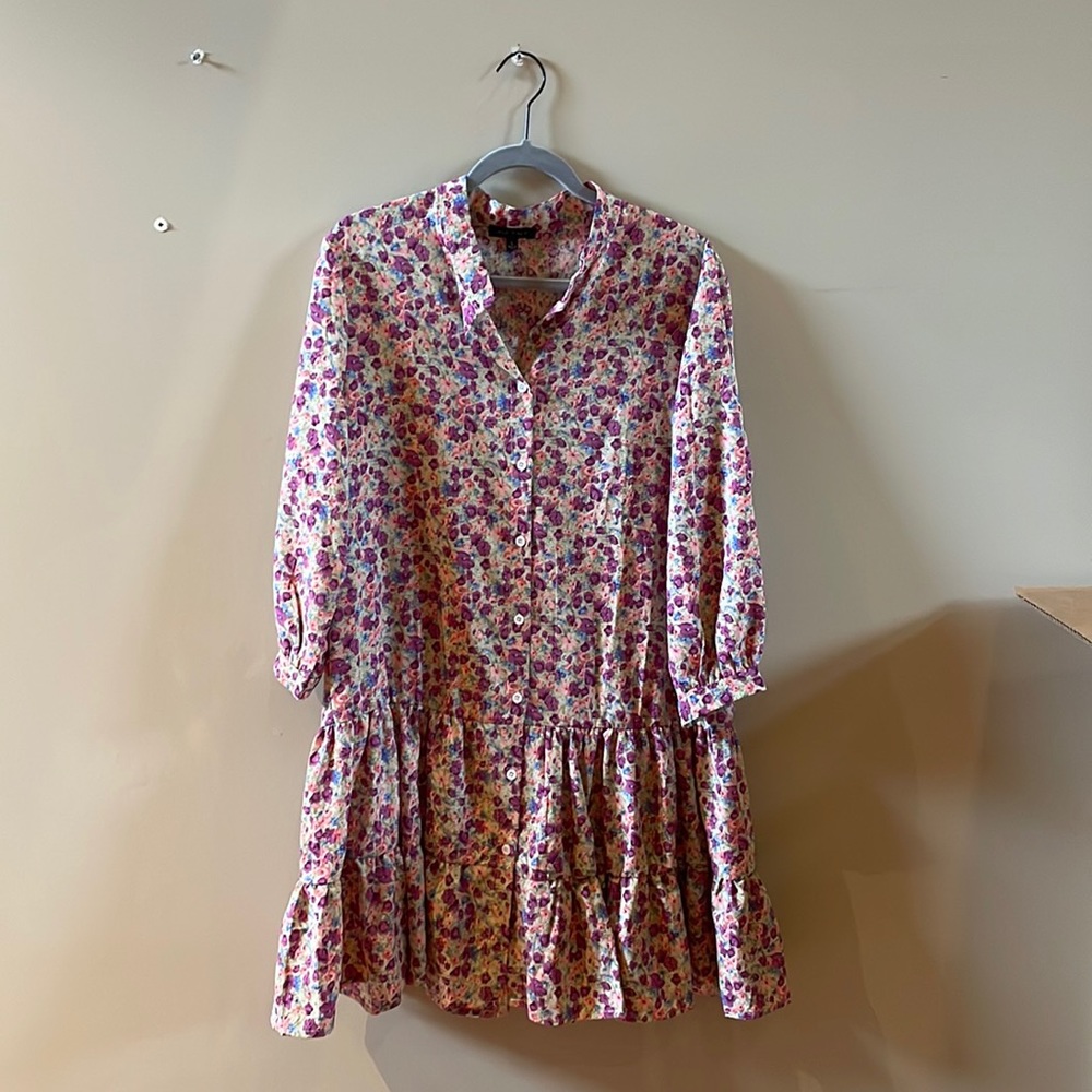 Aly Daly button-up/drop waist floral dress!